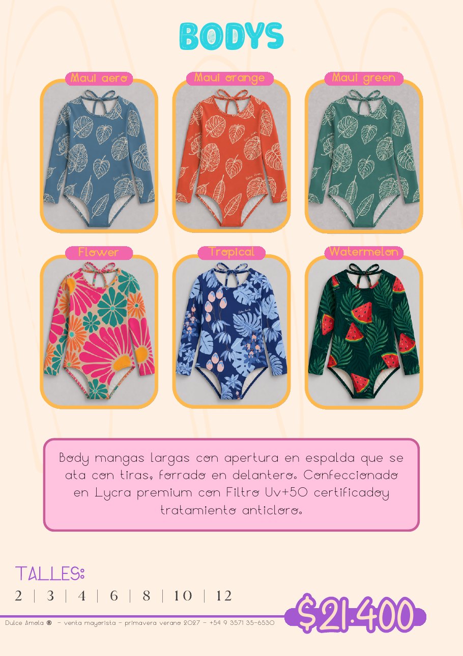 Página interior del catálogo de Dulce Amola con una grilla de productos