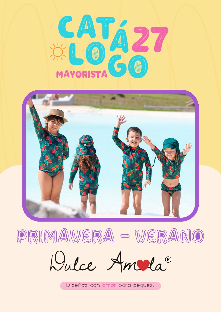 Portada del catálogo mayorista de Dulce Amola diseñada por Cima